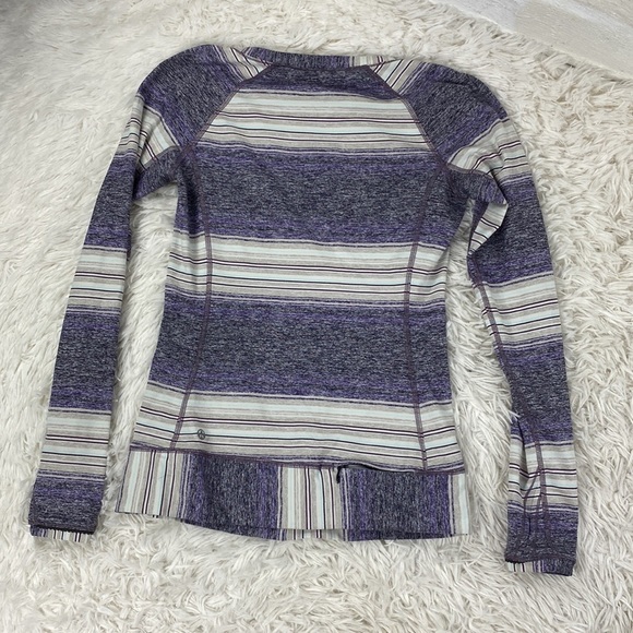 Lululemon Race Your Pace Long Sleeve Osaka Stripe Heathered - Picture 6 of 8